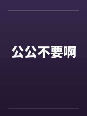 公公不要啊封面