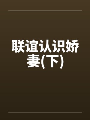 联谊认识娇妻(下)封面